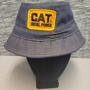 Vintage Cat Diesel Power Bucket Hat Size Large